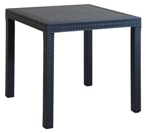 Tavolo Dallas 80x80x74 h cm in Wicker Antracite
