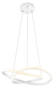 Lampada a Sospensione da Interno a LED in Metallo Bianco Opaco