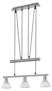 Lampada a Sospensione da Interno a LED in Metallo Nickel Opaco