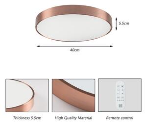 Immax NEO 07321L-LED Plafoniera dimmerabile NEO LITE SEMPLICI 36W/230V, diametro 40 cm, finitura ramata, con telecomando
