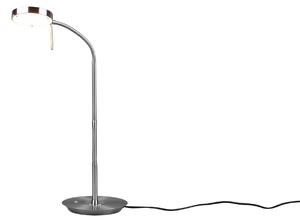 Lampada tavolo da Interno a LED in Metallo Nickel Opaco
