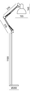 Brilagi - Lampada da terra flessibile TASKER 1xE27/60W/230V 184 cm beige