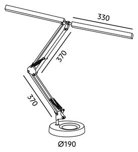Brilagi - Lampada da tavolo dimmerabile VARIO LED/15W/230V 3000-6000K bianca