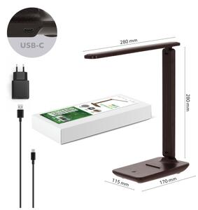 Brilagi-LED Lampada da tavolo dimmerabile MODO LED/7W/230V 3000/4000/6500K marrone