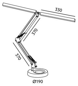 Brilagi - Lampada da tavolo dimmerabile VARIO LED/15W/230V 3000-6000K nera