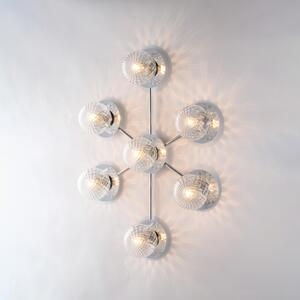 Plafoniera Armonia 85x62xH17 cm, Cromo Lucido, Ferro Cromo Lucido, 7xE14 - 42 Watt Max