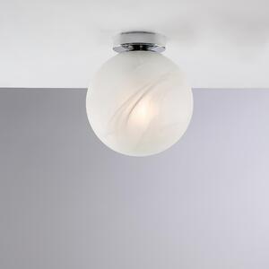 Plafoniera Olaf in Ferro Cromato, �20xH23 cm, Cromo Lucido, 1xE27 - 55 Watt Max