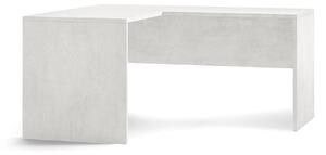 Scrivania da Ufficio Angolare Sinistra 160x76x150 cm Ossido Bianco