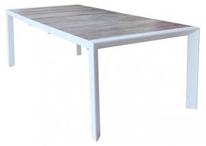 Tavolo Allungabile Portland 175/235x100x75 h cm in Alluminio Bianco