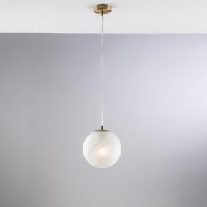 Sospensione Olaf in Ferro Cromo Nero, �20xH30 - MAX 130, 1xE27 - 55 Watt Max, Colore Bronzato