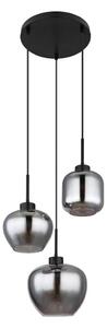 Globo 15549-3SH - Lampada a sospensione con cavo MATT 3xE27/40W/230V nero