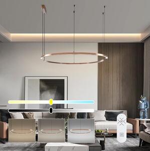 Immax NEO 07328L - Lampadario LED dimmerabile a cavo FINO 72W/230V 120 cm oro rosa Tuya+telecomando