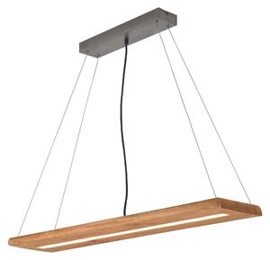 Lampada a Sospensione da Interno a LED in Legno naturale Colore di Legno