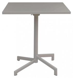 Tavolo Vega 70x70x73 h cm in Acciaio Tortora