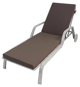 Cuscino per Lettino Prendisole da Giardino 190x57x5 cm in Poliacrilico Allegro Taupe