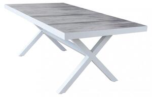 Tavolo Mackay 200x100x75 h cm in Alluminio Bianco