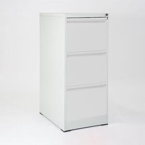 Cassettiera porta documenti con 3 cassetti e serratura Dimensioni 460x620x h 1023 mm Struttura in metallo verniciato - Piedini antiscivolo - finitura Grigio