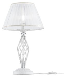 Lampada da tavolo Elegant in Metallo Grace Bianco con Oro