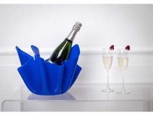 Vaso, Centrotavola, Forma Iconica in Plexiglass BIG Linea Drappeggi D'AUTORE , 45x45x h 29 cm - 0,5 kg Colore Blu