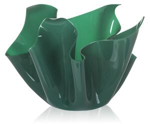 Vaso, Centrotavola, Forma Iconica in Plexiglass BIG Linea Drappeggi D'AUTORE , 45x45x h 29 cm - 0,5 kg Colore Verde
