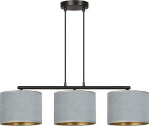 Lampadario Emibig 3xE27 60W HILDE 3 BL GRIGIO 1050/3
