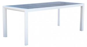 Tavolo Carson 195x90x74 h cm in Alluminio Bianco