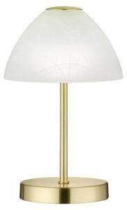 Lampada tavolo da Interno a LED in Metallo Ottone Satinato