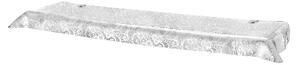 Mensola in Plexiglass LEAVERS Linea DRAPPEGGI PIZZO , Dimensioni 69x20x h 5 cm - 1,5 kg Colore Trasparente/bianco