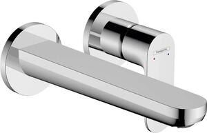 Hansgrohe Rebris S Mitigeur monocommandé pour lavabo encastré pour montage mural avec bec 20 cm, saillie 200 mm, 72528000, 72528000