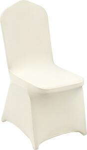 50 pezzi, bianco avorio, coprisedia per sedie pieghevoli in Spandex elastico, coprisedia universali, sfoderabili e lavabili, per matrimoni, feste, celebrazioni, pranzi e cene