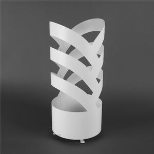 Porta ombrelli design moderno Struttura in metallo tagliata al laser ARCHI Dimensioni 25xh 58 cm con piedini rialzati e vaschetta raccogli acqua Colore Bianco