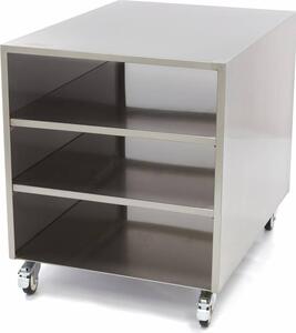 Maxima - Tavolo gastro-macchina - 60 x 80 cm - portata 120 kg - su ruote