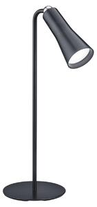Lampada da Tavolo USB da Interno a LED SMD in Metallo Nero Opaco