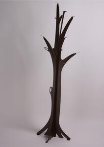 Appendiabiti da terra in metallo design Natura Albero Dimensioni 60x60x h 190 cm la natura con una struttura ad albero con rami colore Bronzo Corten