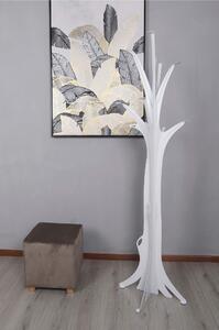 Appendiabiti da terra in metallo design Natura Albero Dimensioni 60x60x h 190 cm la natura con una struttura ad albero con rami colore bianco