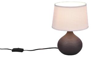 Lampada tavolo da Interno E14 in Vetroceramica Marrone