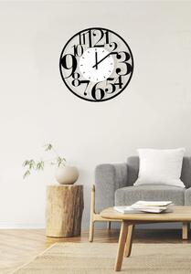 Orologio da parete in Metallo ILENIA Dimensioni 60 cm CON numeri di grandi dimensioni realizzati in metallo quadrante bianco pastello colore nero