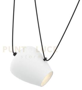 Focus-b lampadario a sospensione vetro bianco attacco e27 senza bas
