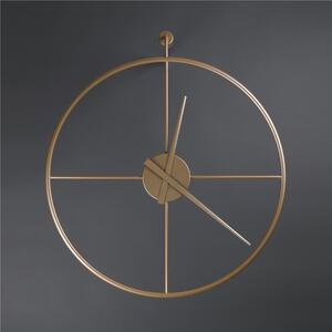 Orologio da parete in Metallo FIRENZE BIG Dimensioni 90 cm lancette NERE, senza numeri colore Oro Metallizzato