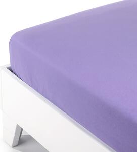 Lenzuolo Inferiore Piazza E Mezza Viola Tinta Unita Flanella Caleffi, In Flanella Caleffi