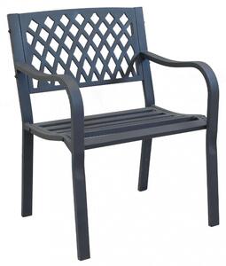 Poltrona Montreal 60x56x85 h cm in Acciaio Antracite