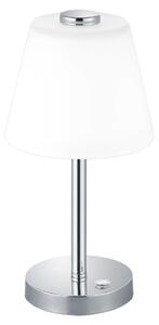 Lampada tavolo da Interno a LED in Metallo Cromo