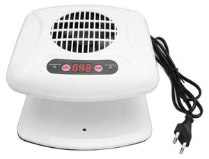 Asciugatore per unghie portatile, con aria calda e fredda, ventilatore con sensore automatico, ideale per uso domestico o professionale, colore bianco, spina europea, 220 V