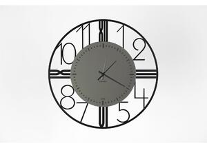 Orologio da parete in Metallo ASTRO BACK EDITION con quadrante in Vetro specchio Nero Fume' Dimensioni 50 cm lancette NERE , Numeri Romani colore Nero pastello