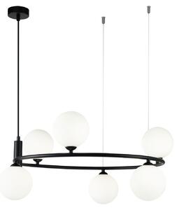 Lampada pendente Modern in Metallo Ring Nero