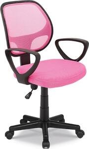 Sedia da ufficio IPOLIST – Tessuto a rete rosa – Comfort e modernità per il tuo spazio di lavoro
