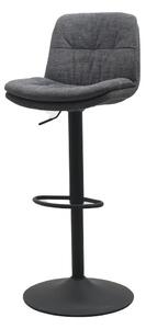 Sgabello da bar grigio scuro con altezza regolabile Colville - Unique Furniture