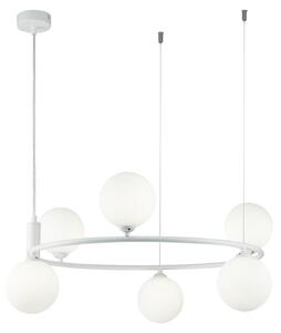 Lampada pendente Modern in Metallo Ring Bianco