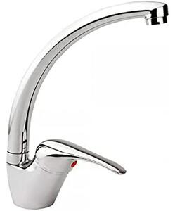 Miscelatore monocomando per lavello con bocca alta. edm