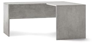 Scrivania da Ufficio Angolare Destra 160x76x150 cm Cemento